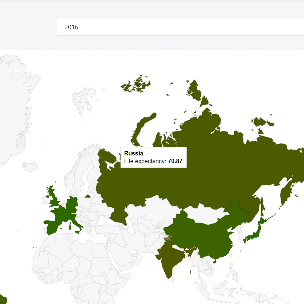 Life Expectancy Map