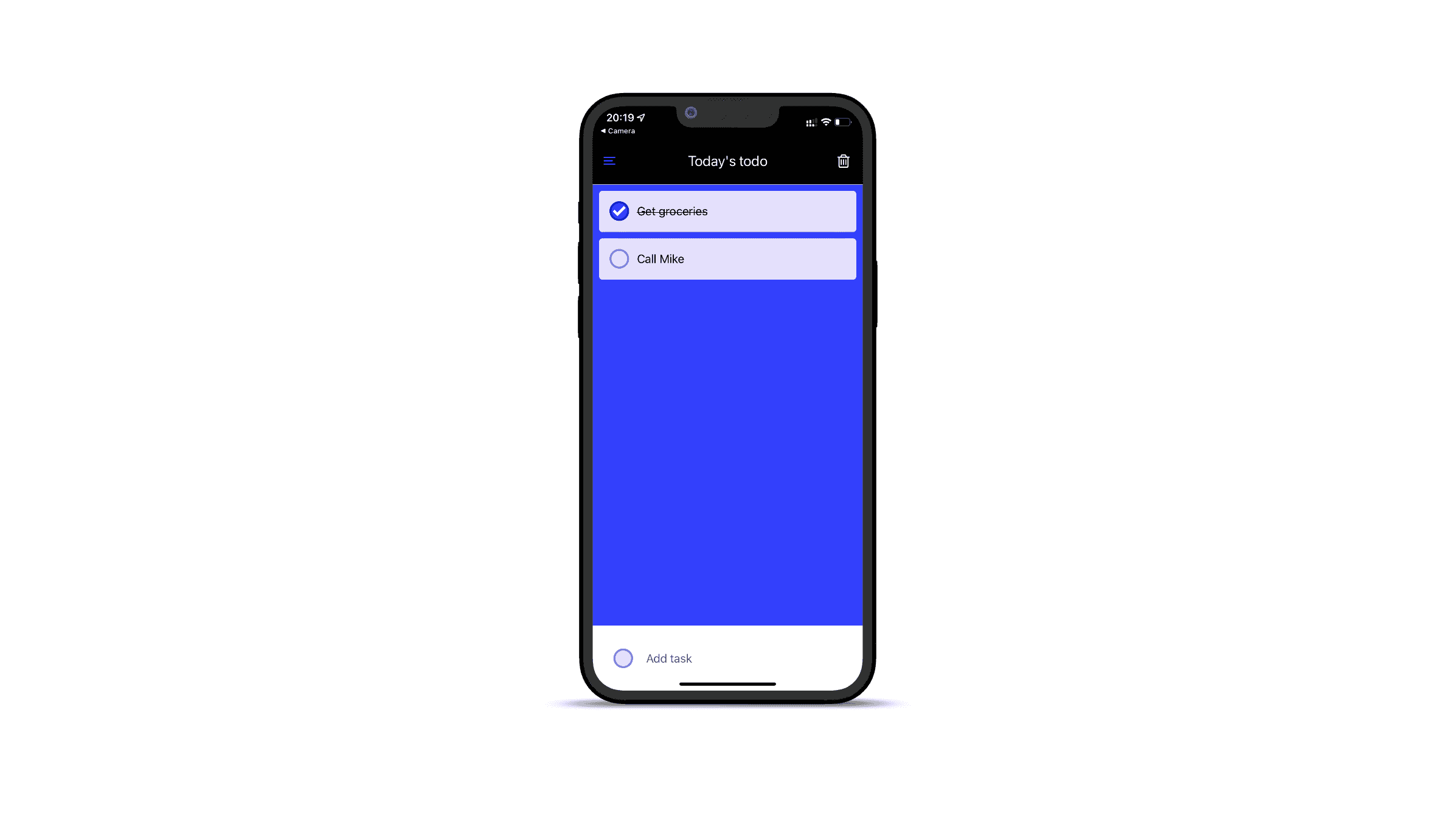 Mockup 1 for React Native app
